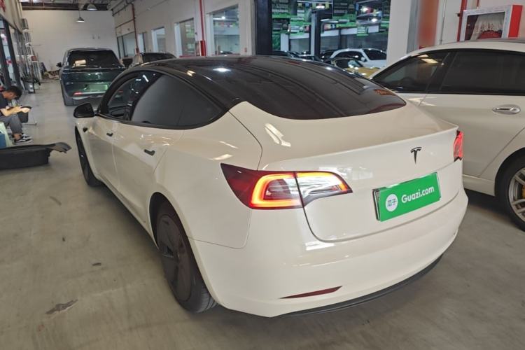 Used Tesla Model 3 2021 Standard Range Rear-Drive Upgraded Version Rear Left 45 Deg