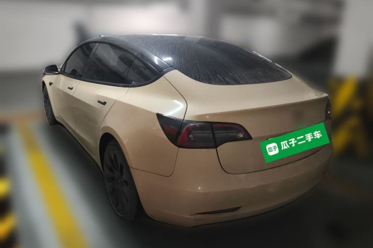 Used Tesla Model 3 2021 Standard Range Rear-Drive Upgraded Version Rear Left 45 Deg