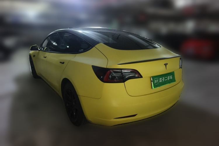 Used Tesla Model 3 2021 Standard Range Rear-Drive Upgraded Version Rear Left 45 Deg