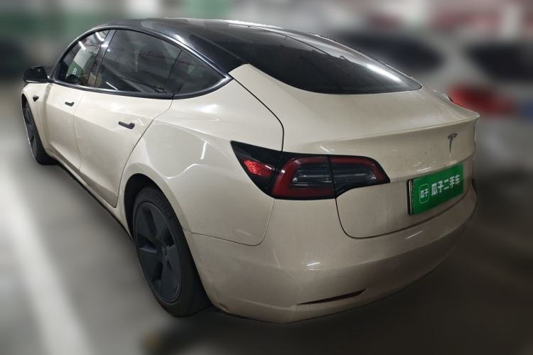Used Tesla Model 3 2021 Revised Version Standard Range Rear-Wheel Drive Upgraded Edition 3D1 Rear Left 45 Deg