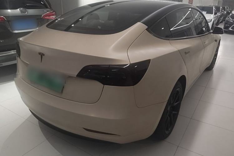 Used Tesla Model 3 2021 Standard Range Rear-Wheel Drive Upgraded Version 3D6 Rear Right 45 Deg