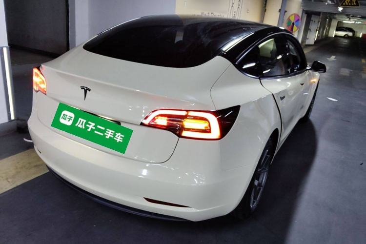 Used Tesla Model 3 2021 Standard Range Rear-Wheel Drive Upgraded Version 3D6 Rear Right 45 Deg