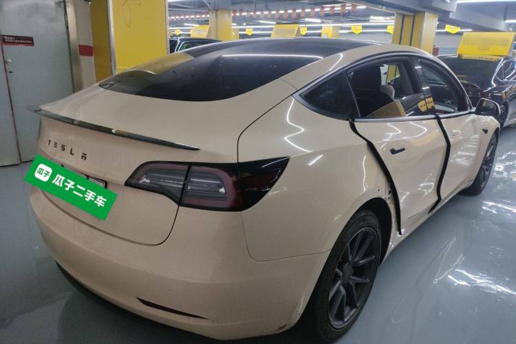Used Tesla Model 3 2021 Revised Version Standard Range Rear-Wheel Drive Upgraded Edition 3D1 Rear Right 45 Deg
