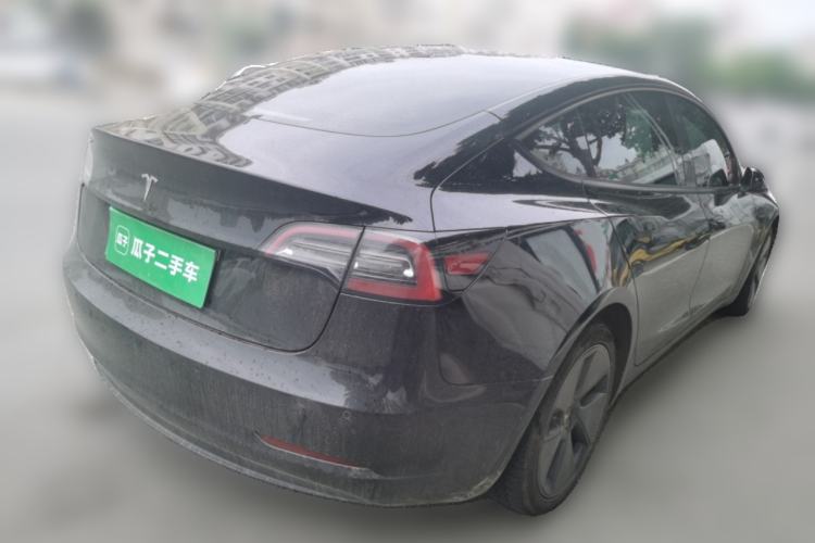 Used Tesla Model 3 2021 Revised Version Standard Range Rear-Wheel Drive Upgraded Edition 3D1 Rear Right 45 Deg