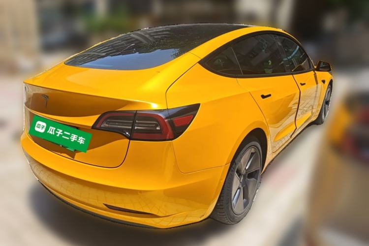 Used Tesla Model 3 2021 Standard Range Rear-Wheel Drive Upgraded Version 3D6 Rear Right 45 Deg