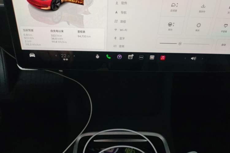Used Tesla Model 3 2022 Rear-Wheel-Drive Version Audio And AC Panel