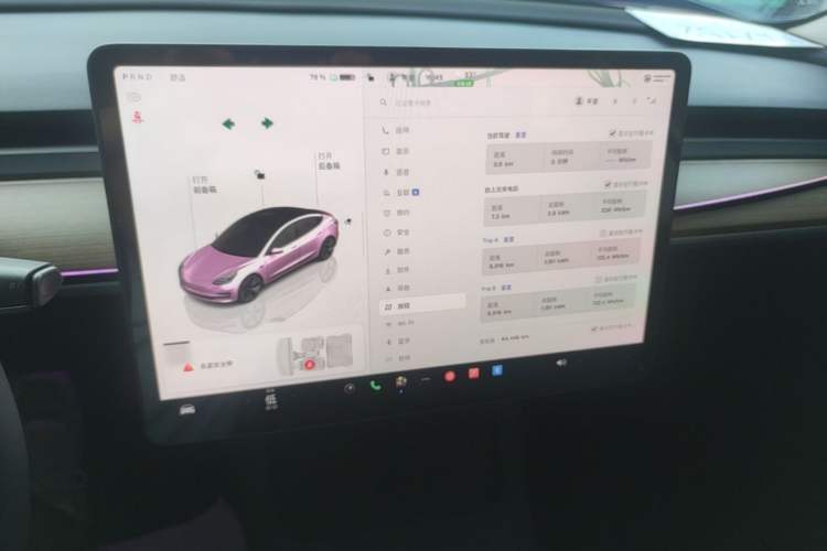 Used Tesla Model 3 2022 Rear-Wheel-Drive Version Audio And AC Panel