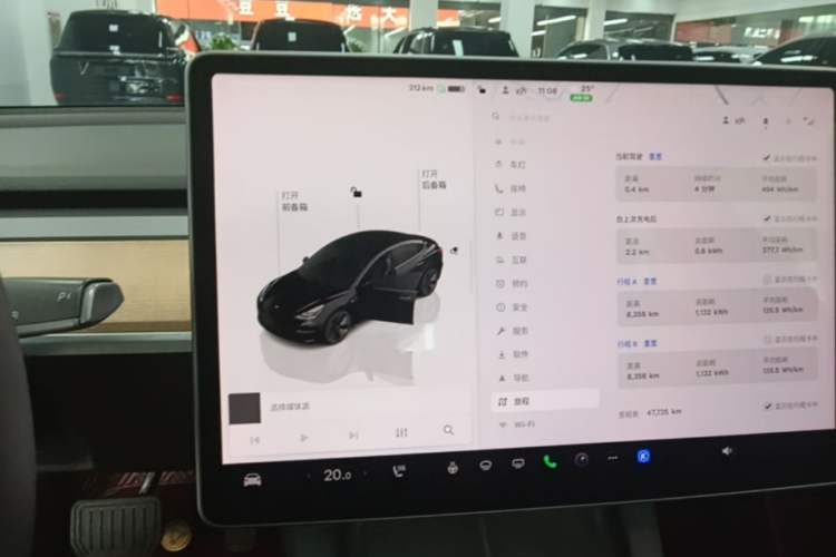 Used Tesla Model 3 2022 Rear-Wheel-Drive Version Audio And AC Panel