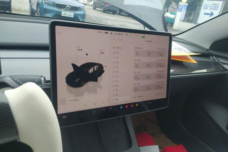 Used Tesla Model 3 2022 Performance High-Performance All-Wheel-Drive Version Audio And AC Panel