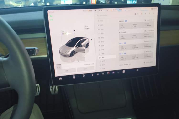 Used Tesla Model 3 2022 Rear-Wheel-Drive Version Audio And AC Panel