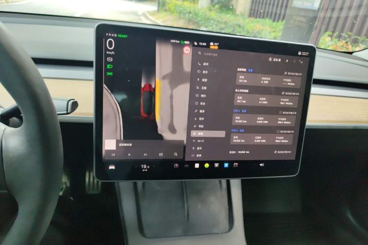 Used Tesla Model 3 2022 Rear-Wheel-Drive Version Audio And AC Panel