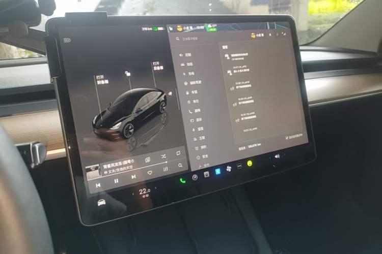 Used Tesla Model 3 2022 Rear-Wheel-Drive Version Audio And AC Panel