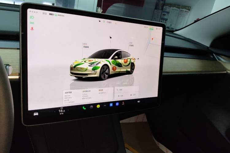 Used Tesla Model 3 2022 Rear-Wheel-Drive Version Audio And AC Panel
