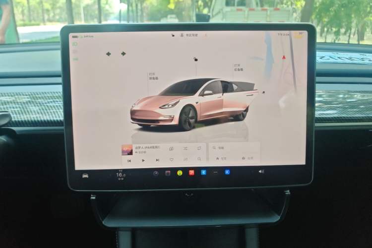 Used Tesla Model 3 2022 Rear-Wheel-Drive Version Audio And AC Panel