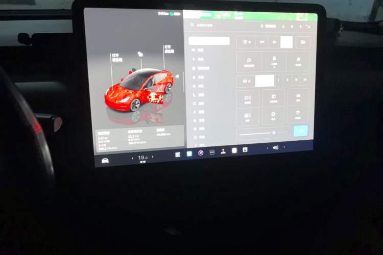 Used Tesla Model 3 2022 Rear-Wheel-Drive Version Audio And AC Panel