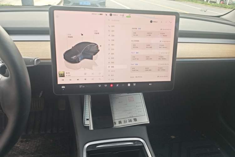 Used Tesla Model 3 2022 Rear-Wheel-Drive Version Audio And AC Panel