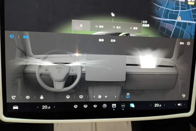 Used Tesla Model 3 2022 Rear-Wheel-Drive Version Audio And AC Panel