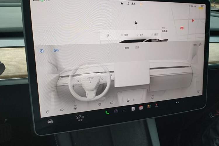 Used Tesla Model 3 2022 Rear-Wheel-Drive Version Audio And AC Panel