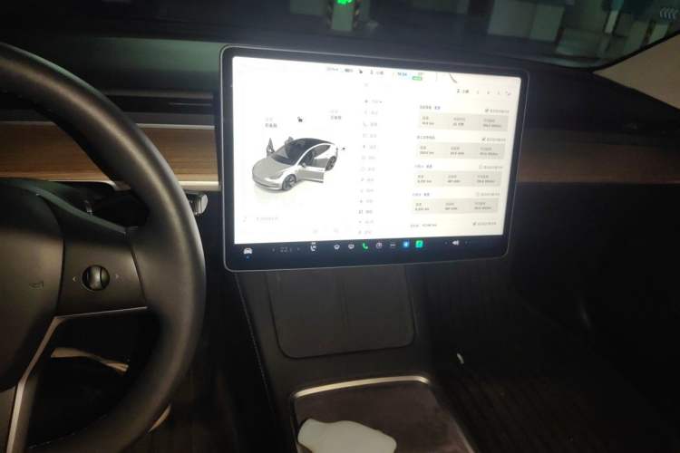 Used Tesla Model 3 2022 Rear-Wheel-Drive Version Audio And AC Panel