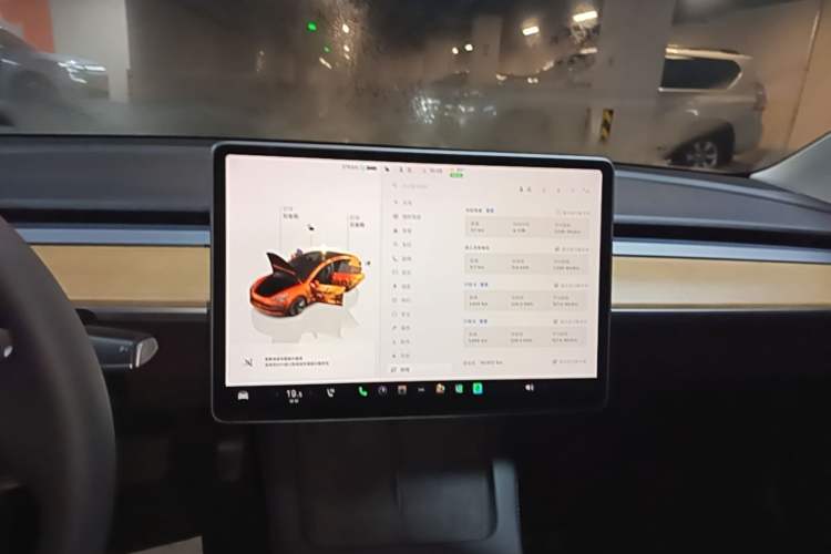 Used Tesla Model 3 2022 Rear-Wheel-Drive Version Audio And AC Panel