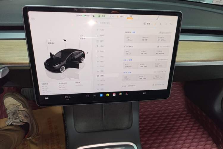 Used Tesla Model 3 2022 Rear-Wheel-Drive Version Audio And AC Panel