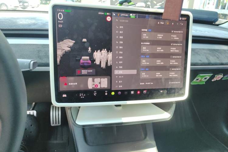 Used Tesla Model 3 2022 Performance High-Performance All-Wheel-Drive Version Audio And AC Panel