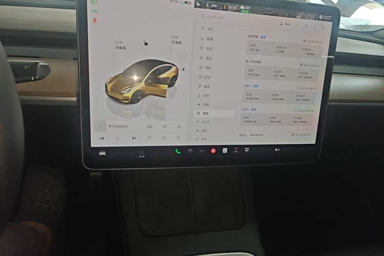Used Tesla Model 3 2022 Rear-Wheel-Drive Version Audio And AC Panel