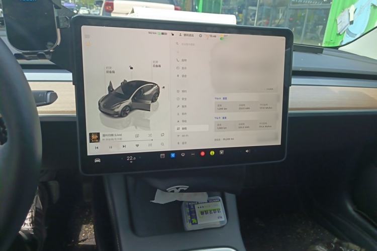 Used Tesla Model 3 2022 Rear-Wheel-Drive Version Audio And AC Panel
