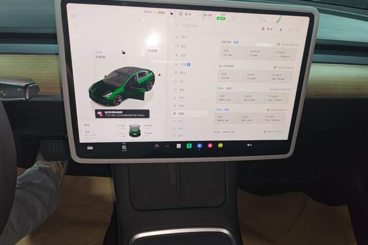 Used Tesla Model 3 2022 Rear-Wheel-Drive Version Audio And AC Panel