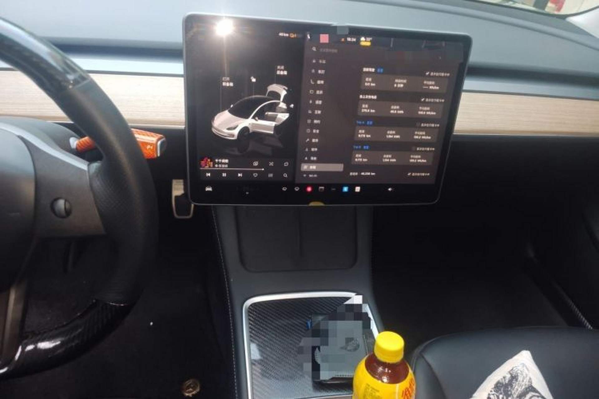 Used Tesla Model 3 2022 Rear-Wheel-Drive Version Audio And AC Panel