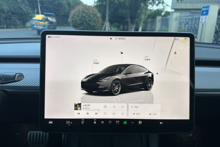 Used Tesla Model 3 2022 Performance High-Performance All-Wheel-Drive Version Audio And AC Panel