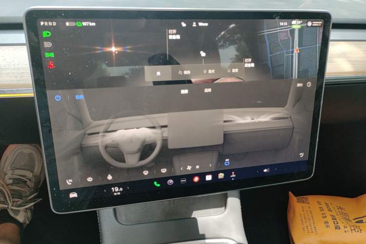 Used Tesla Model 3 2022 Rear-Wheel-Drive Version Audio And AC Panel