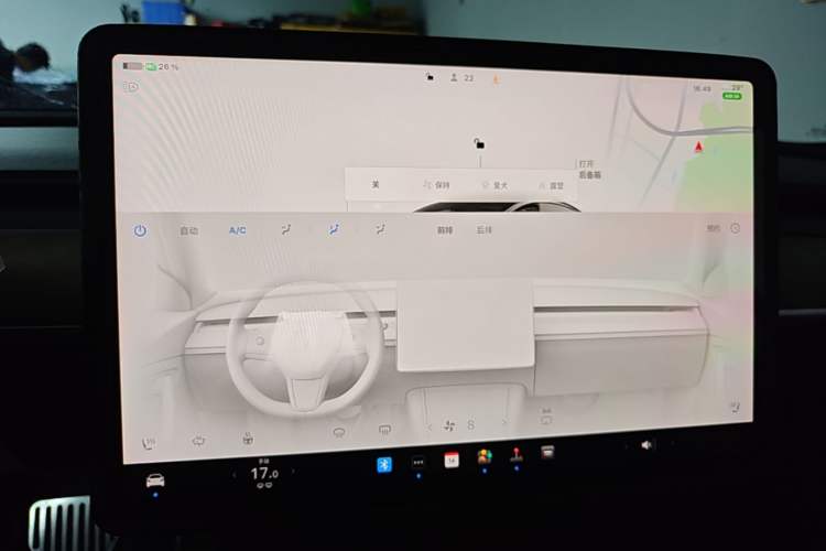 Used Tesla Model 3 2022 Rear-Wheel-Drive Version Audio And AC Panel