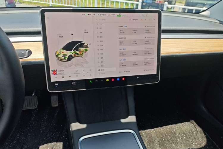 Used Tesla Model 3 2022 Rear-Wheel-Drive Version Audio And AC Panel