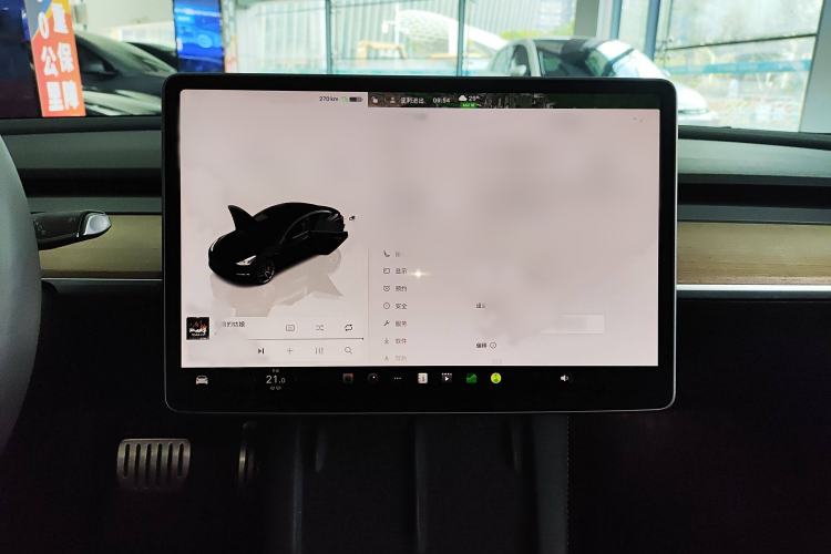 Used Tesla Model 3 2022 Performance High-Performance All-Wheel-Drive Version Audio And AC Panel