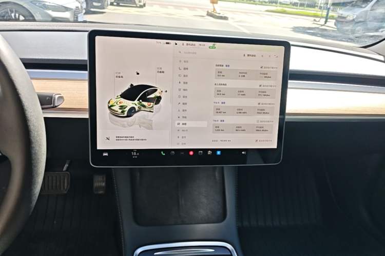 Used Tesla Model 3 2022 Rear-Wheel-Drive Version Audio And AC Panel