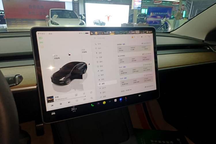 Used Tesla Model 3 2022 Rear-Wheel-Drive Version Audio And AC Panel