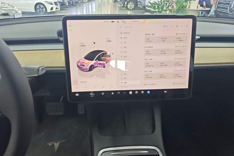 Used Tesla Model 3 2022 Rear-Wheel-Drive Version Audio And AC Panel