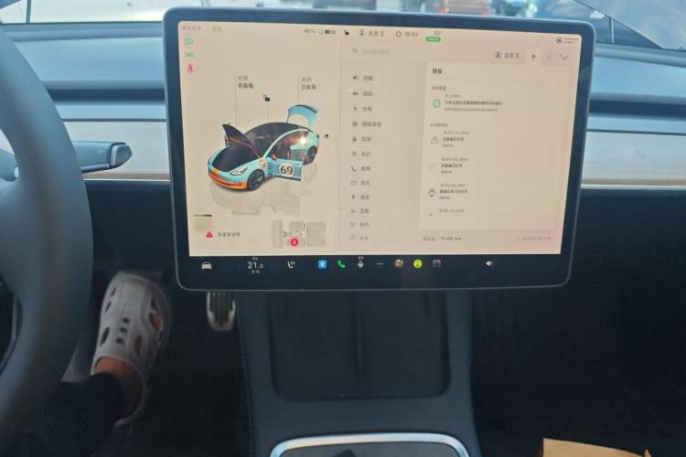 Used Tesla Model 3 2022 Rear-Wheel-Drive Version Audio And AC Panel