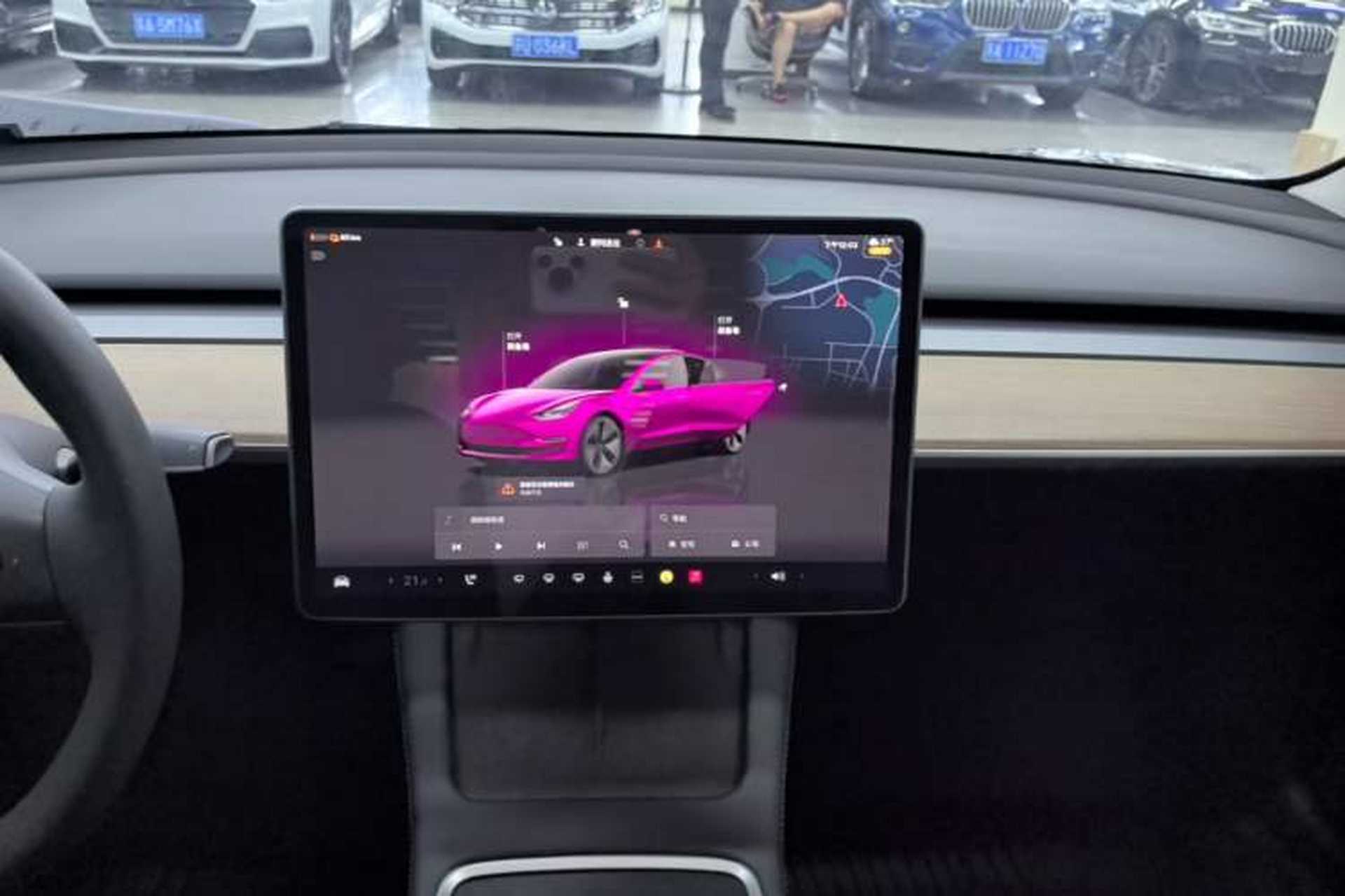 Used Tesla Model 3 2022 Rear-Wheel-Drive Version Audio And AC Panel