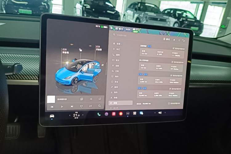 Used Tesla Model 3 2022 Rear-Wheel-Drive Version Audio And AC Panel