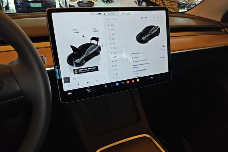 Used Tesla Model 3 2022 Rear-Wheel-Drive Version Audio And AC Panel