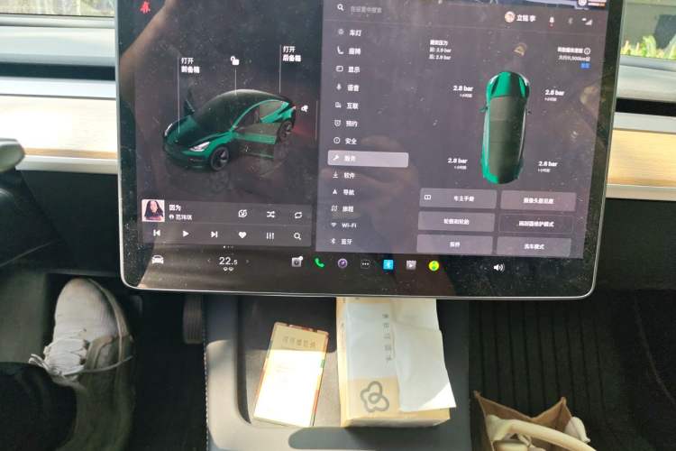 Used Tesla Model 3 2022 Rear-Wheel-Drive Version Audio And AC Panel