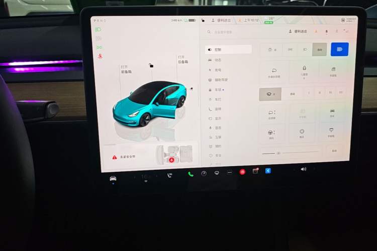 Used Tesla Model 3 2022 Rear-Wheel-Drive Version Audio And AC Panel
