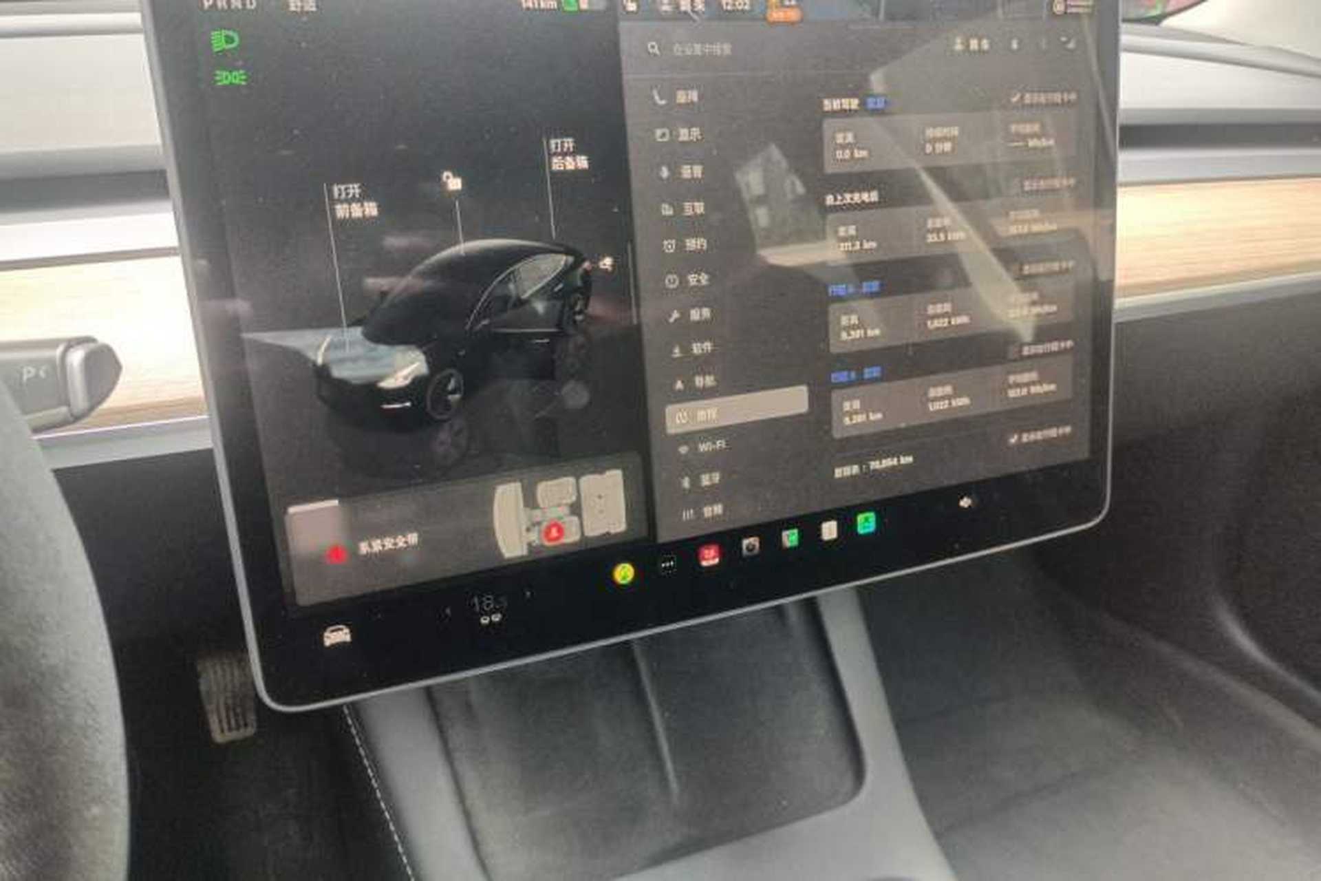 Used Tesla Model 3 2022 Rear-Wheel-Drive Version Audio And AC Panel