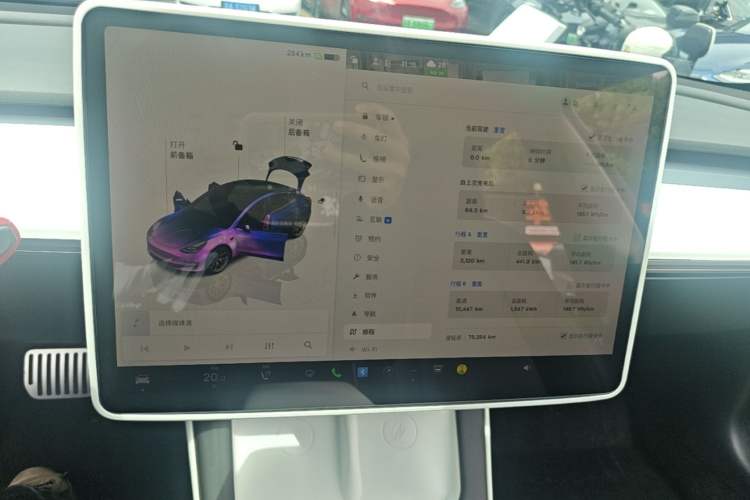 Used Tesla Model 3 2022 Rear-Wheel-Drive Version Audio And AC Panel