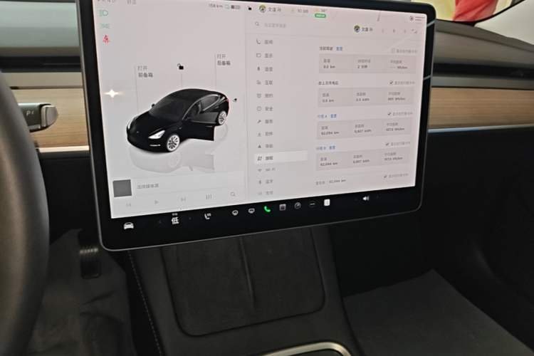 Used Tesla Model 3 2022 Rear-Wheel-Drive Version Audio And AC Panel