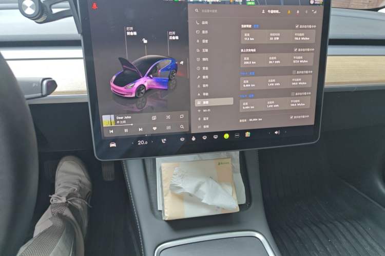 Used Tesla Model 3 2022 Rear-Wheel-Drive Version Audio And AC Panel