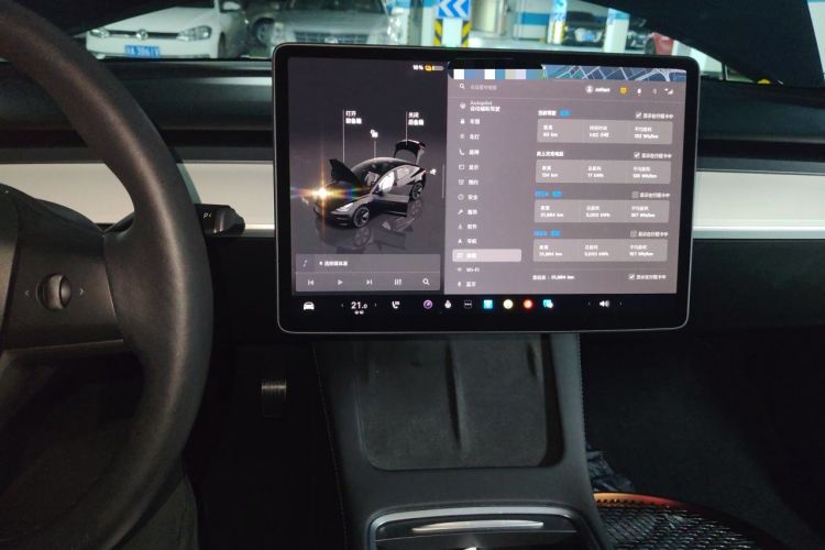 Used Tesla Model 3 2022 Rear-Wheel-Drive Version Audio And AC Panel