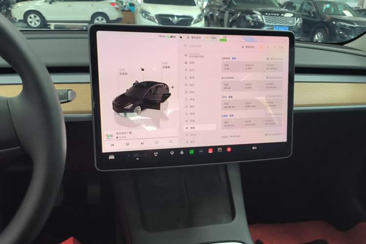 Used Tesla Model 3 2022 Rear-Wheel-Drive Version Audio And AC Panel